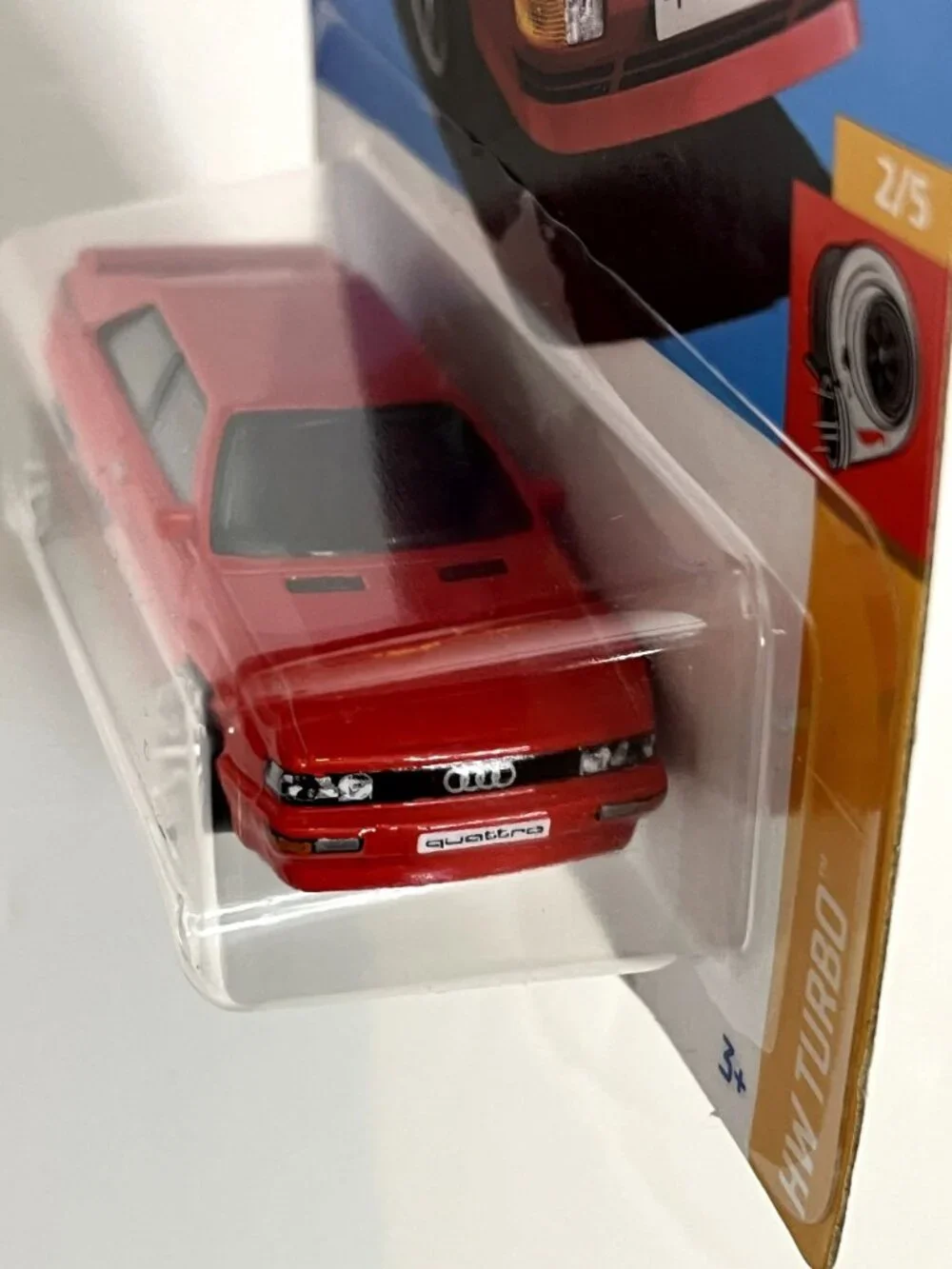 Hot Wheels '87 Audi Quattro HW Turbo 102/250 2/5 Red New for 2024 NOC